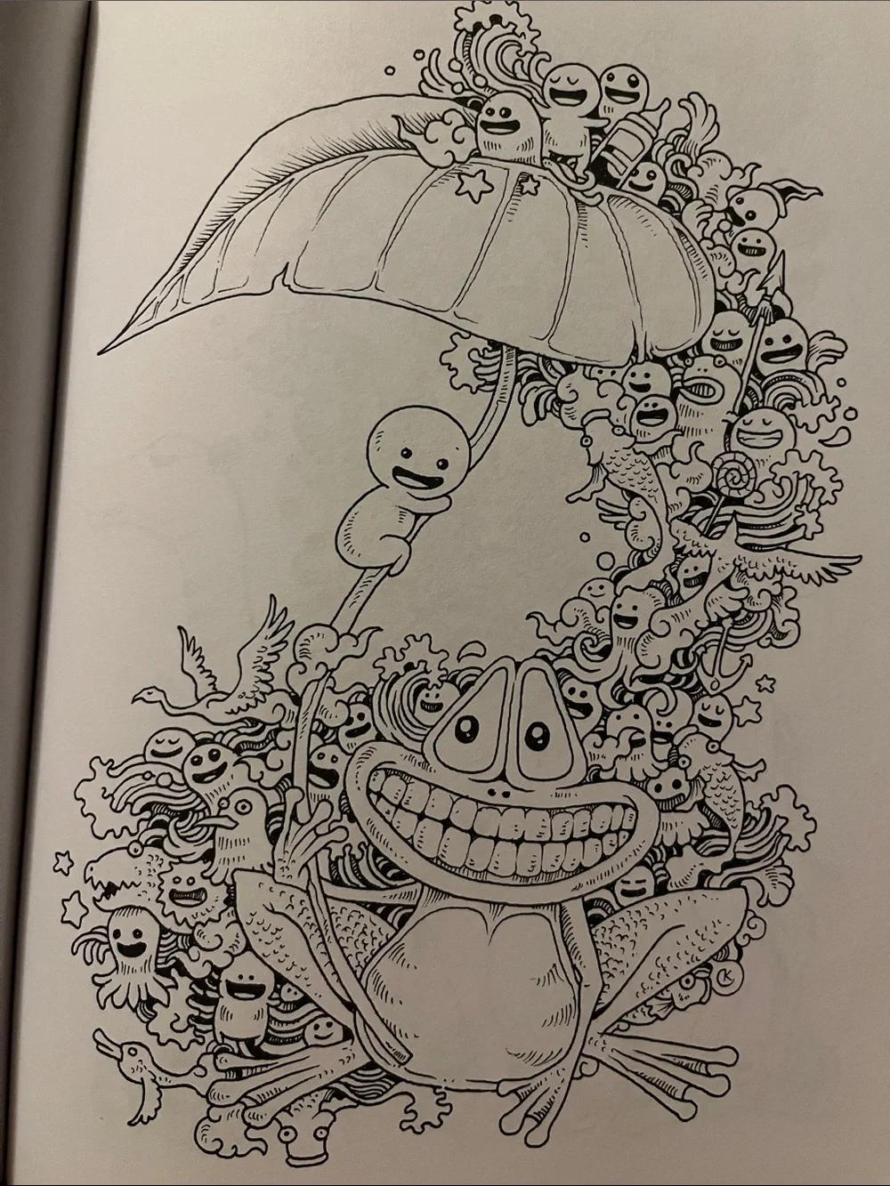 Doodle Invasion Coloring Book by Kerby Rosanes